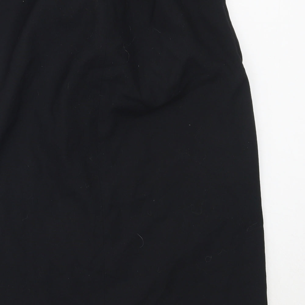 E.A.S Womens Black Polyester Straight & Pencil Skirt Size 10