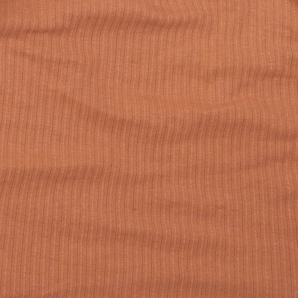 Womens UK Size 12 Missguided Orange Cropped Tank