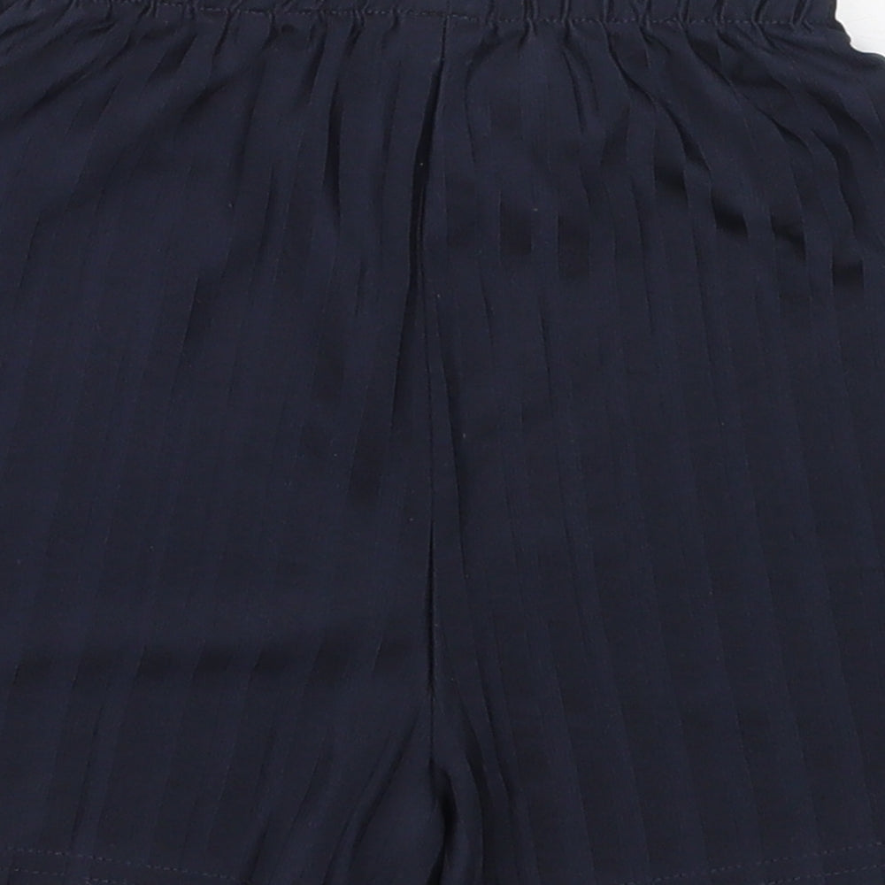 TU Boys Blue Polyester Sweat Shorts Size 6 Years Regular