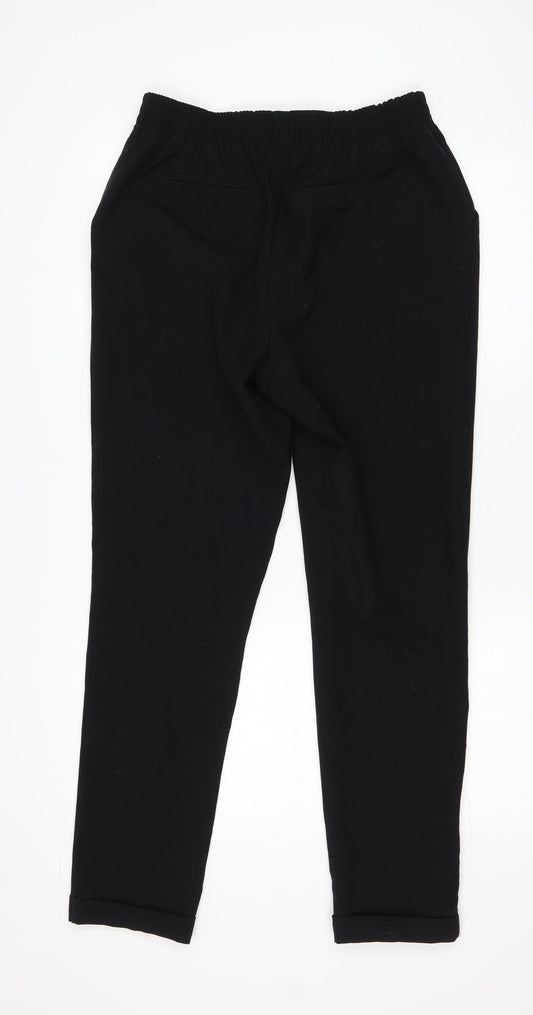 Womens UK Size 8 NEXT Regular Fit Black Trousers