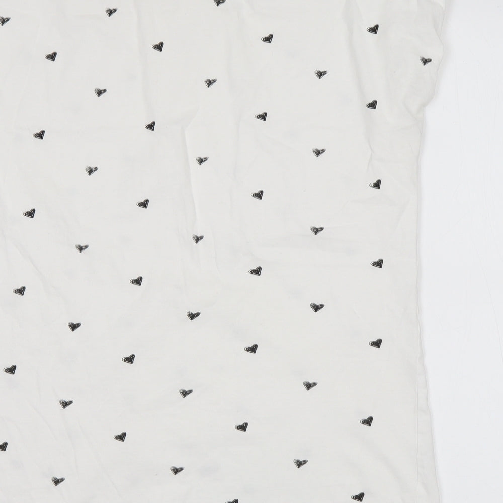 Womens UK Size 18 Miso White Basic T-Shirt