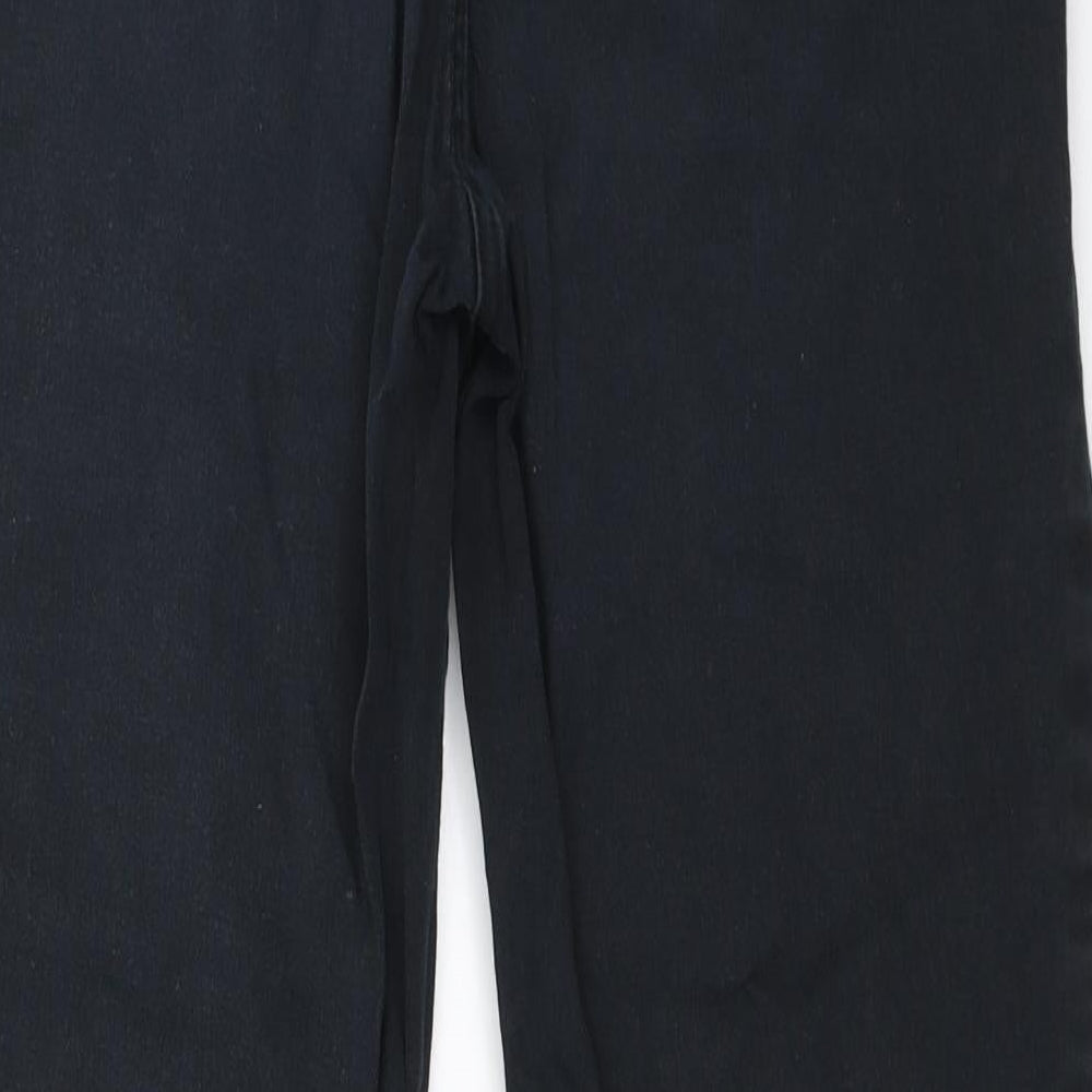 Damart Womens Black  Cotton Straight Jeans Size 29 in L28 in Regular
