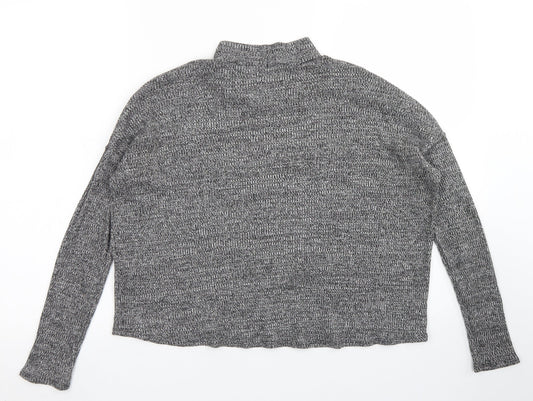 Womens UK Size S Divided Grey Basic T-Shirt