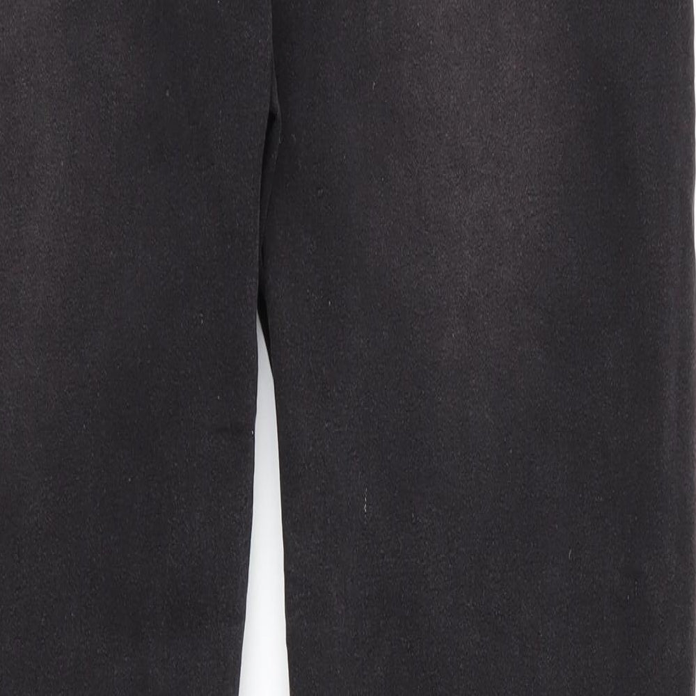 SheIn Womens Black Cotton Tapered Jeans Size 36 in L29 in Regular Zip