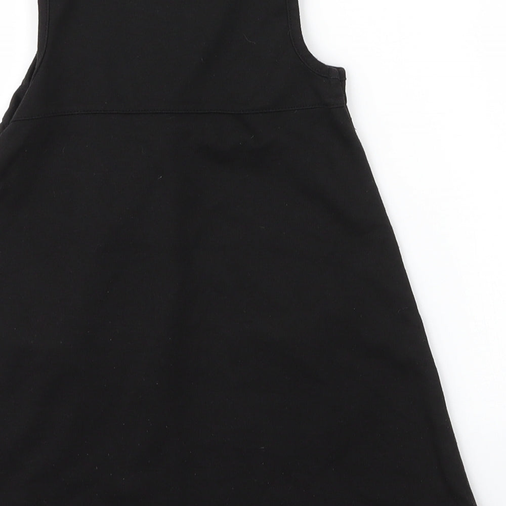 Lily & Dan Girls Black Viscose A-Line Size 3 Years Round Neck