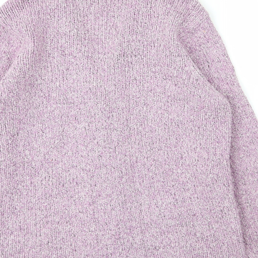 Womens UK Size S BM Purple Cardigan Jumper