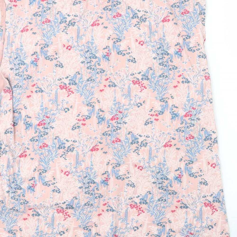 Womens UK Size 18 NEXT Pink Basic Blouse