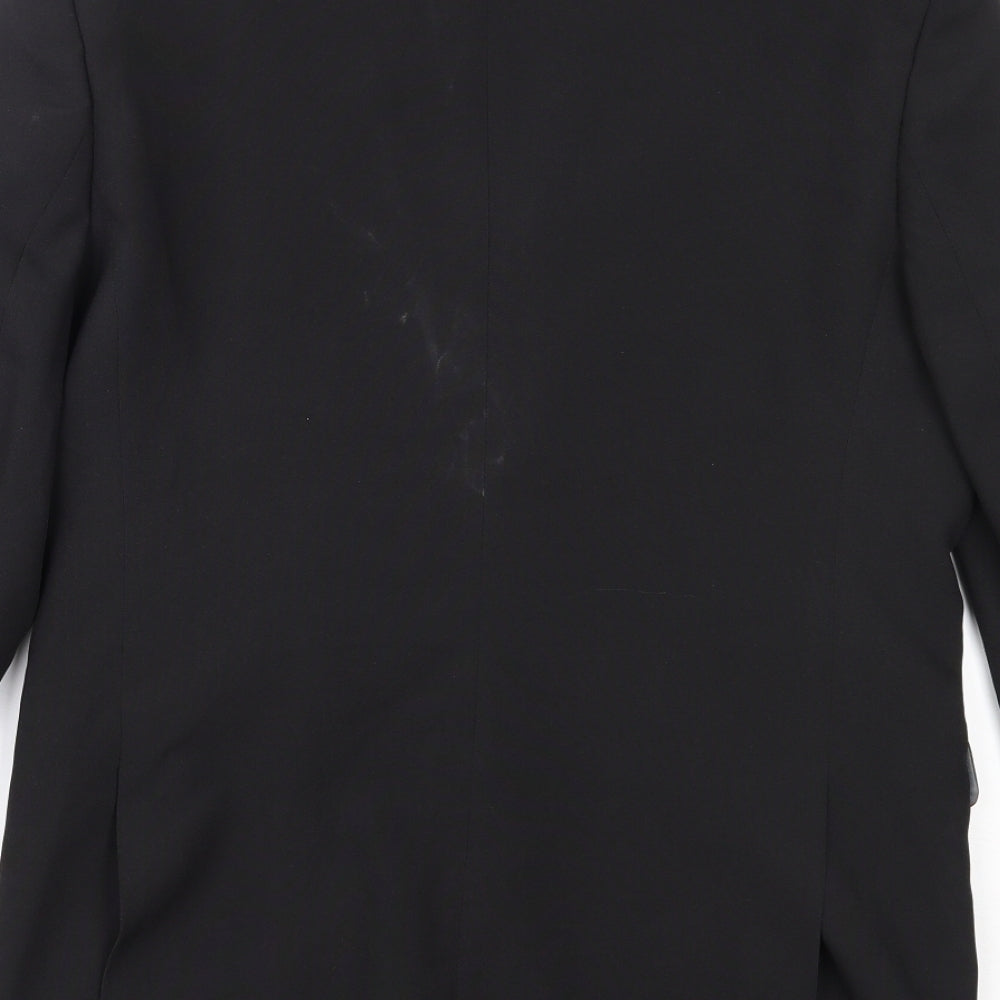 Mens UK Size 36 Cedar Wood State Regular Black Suit Jacket