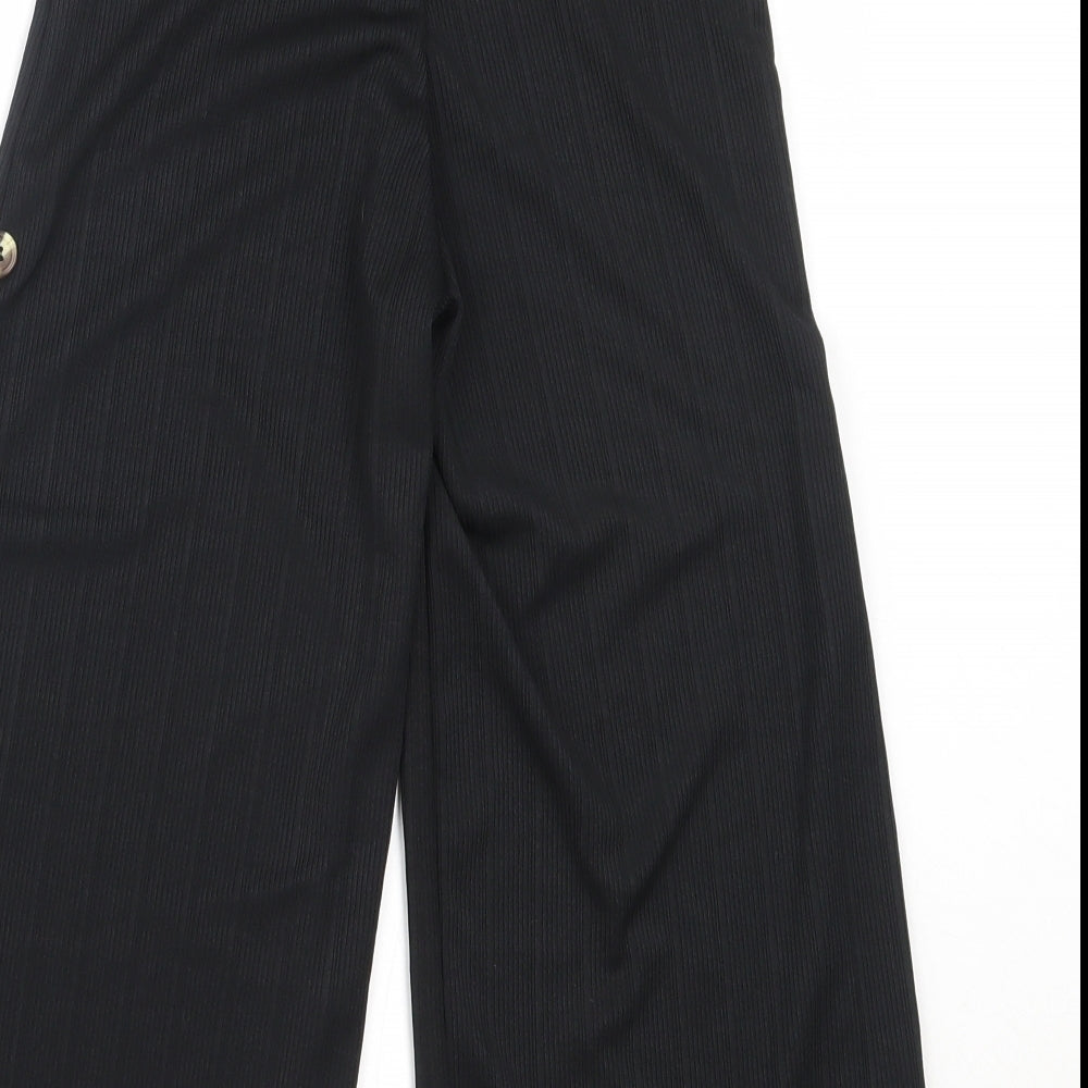 New Look Girls Black Polyester Dress Pants Trousers Size 9 Years Regular