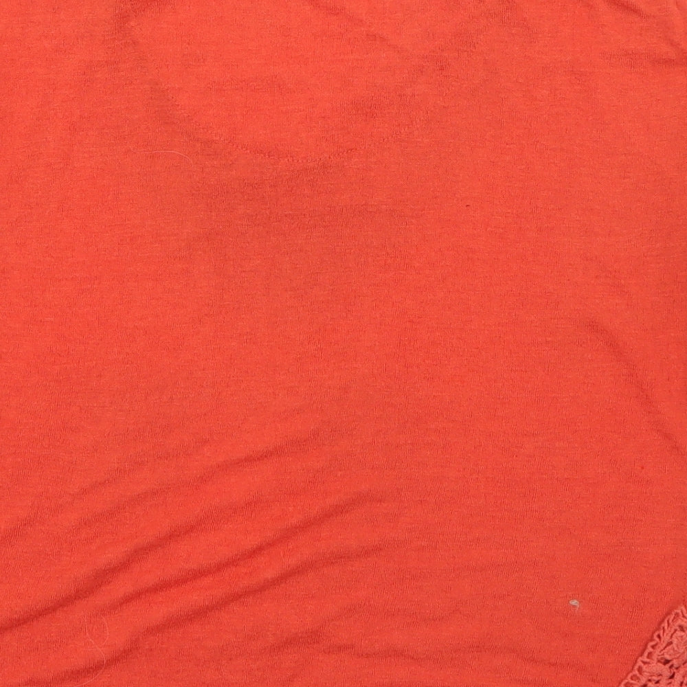 Womens UK Size 8 NEXT Orange Basic T-Shirt