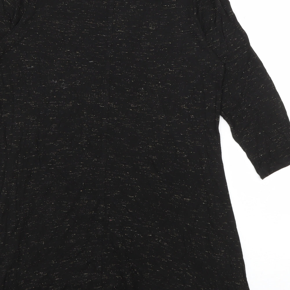 Womens UK Size 12 Marks and Spencer Black Basic T-Shirt