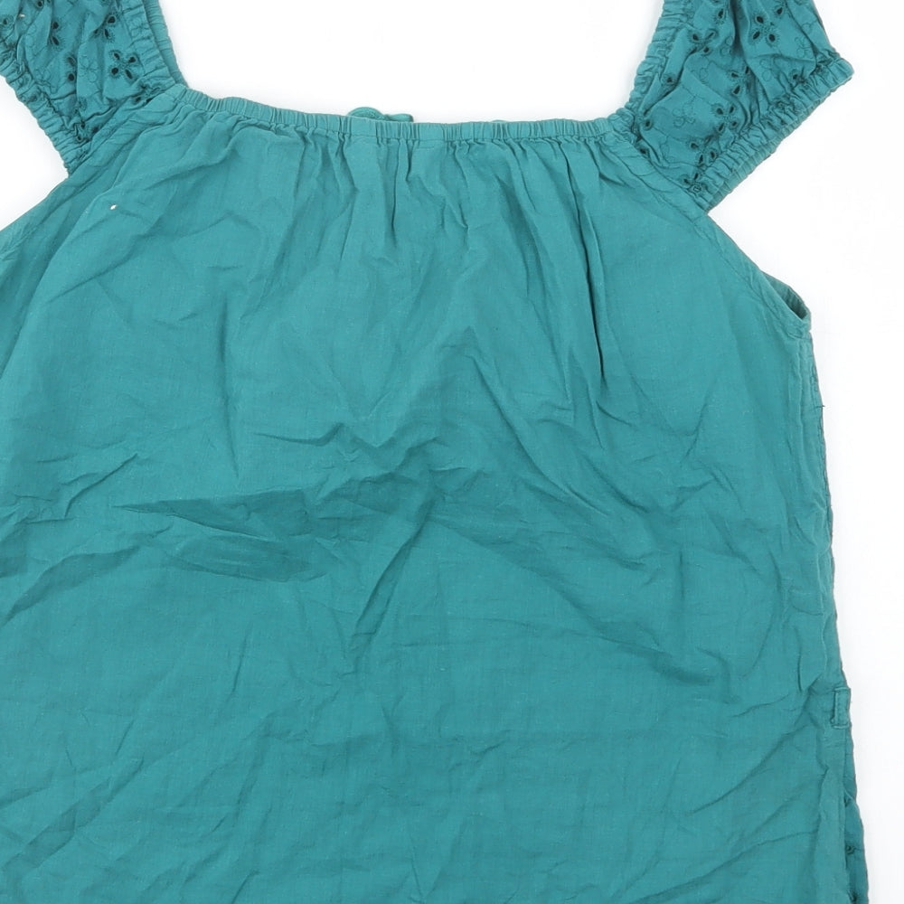 Womens UK Size 12 MK Green Basic Blouse