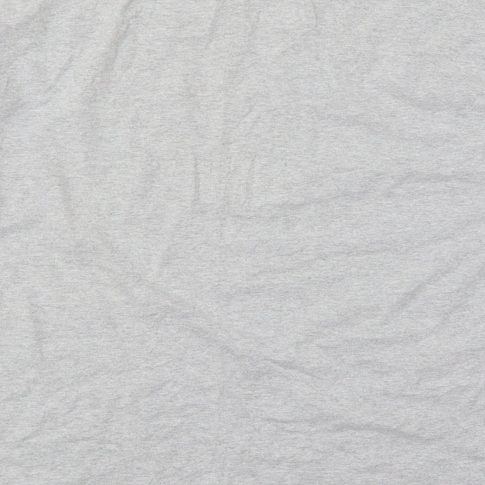 Womens UK Size 8 Missguided Grey Basic T-Shirt