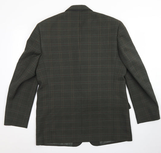 Mens UK Size 42 Berkertex Regular Green Suit Jacket