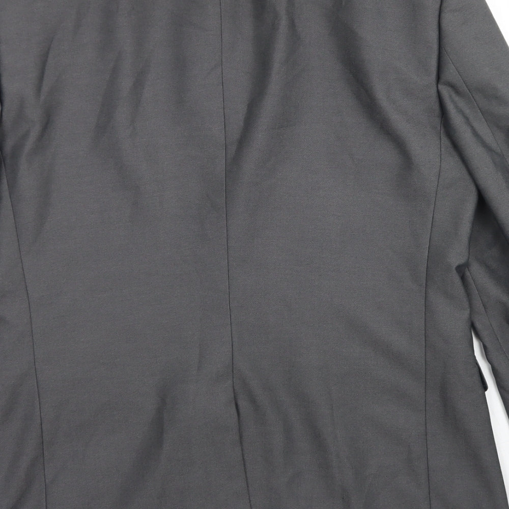 Mens UK Size 38 Burton Regular Grey Suit Jacket