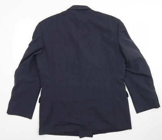 Mens UK Size 40 St Michael Regular Blue Suit Jacket