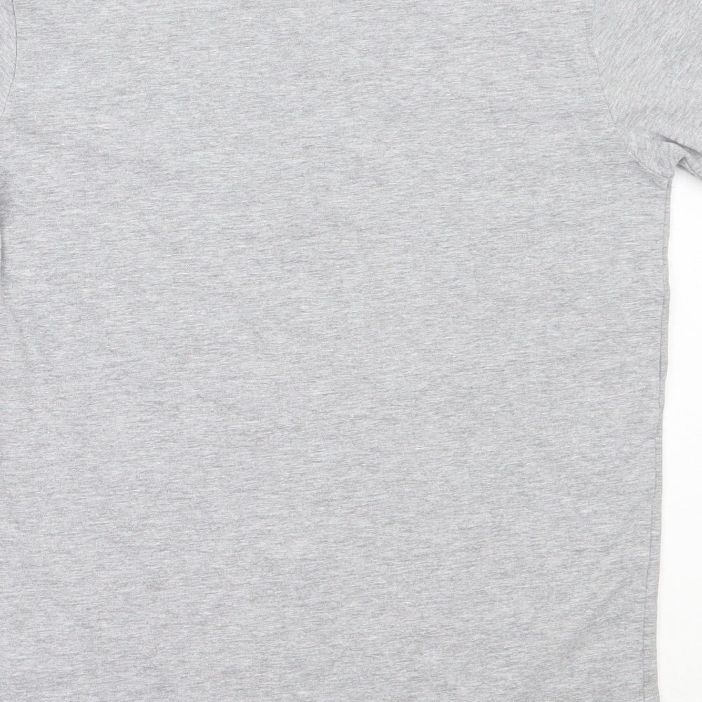 Primark Womens Grey Cotton Basic T-Shirt Size XS Round Neck