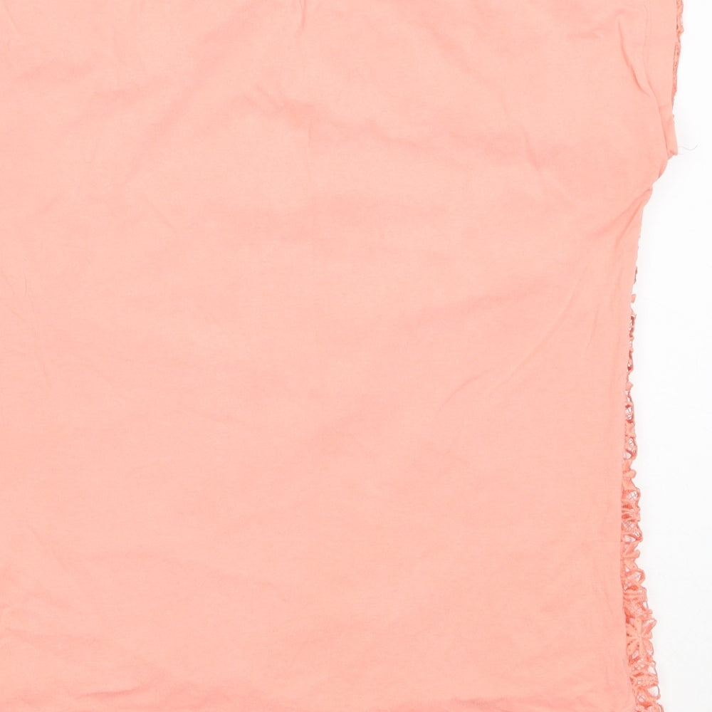 Womens UK Size 12 Peacocks Pink Basic T-Shirt