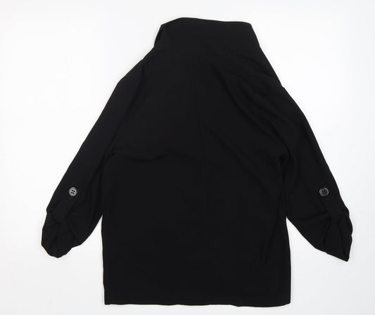 Atmosphere Womens Black Polyester Jacket Blazer Size 8
