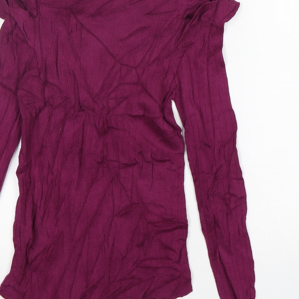 Womens UK Size L FOREVER 21 Purple Pullover Jumper