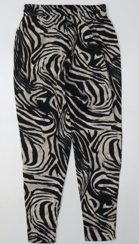 Womens UK Size 8 Preworn Regular Fit Beige Trousers