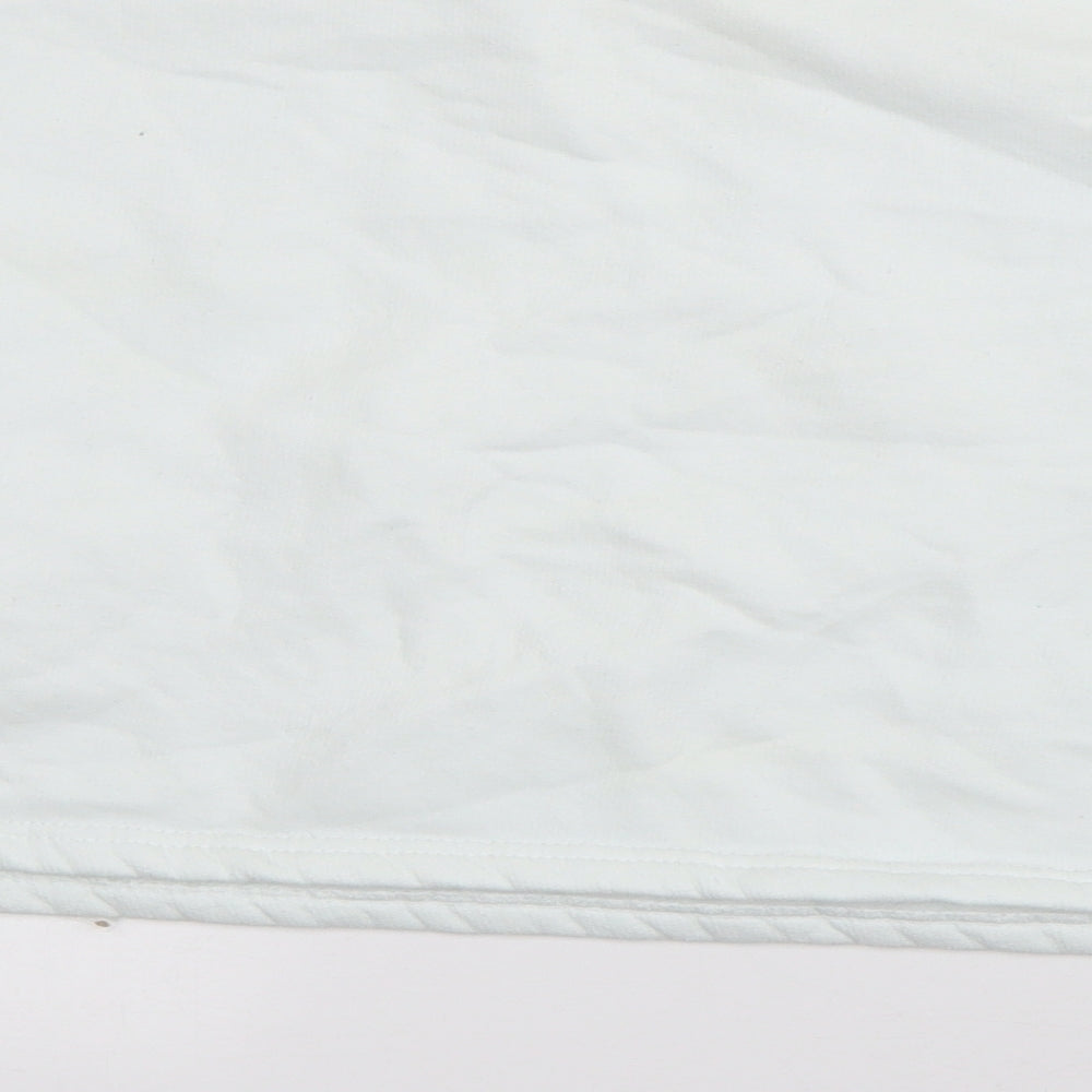 Boohoo Womens Ivory Cotton Pullover Sweatshirt Size 14 Pullover - Official