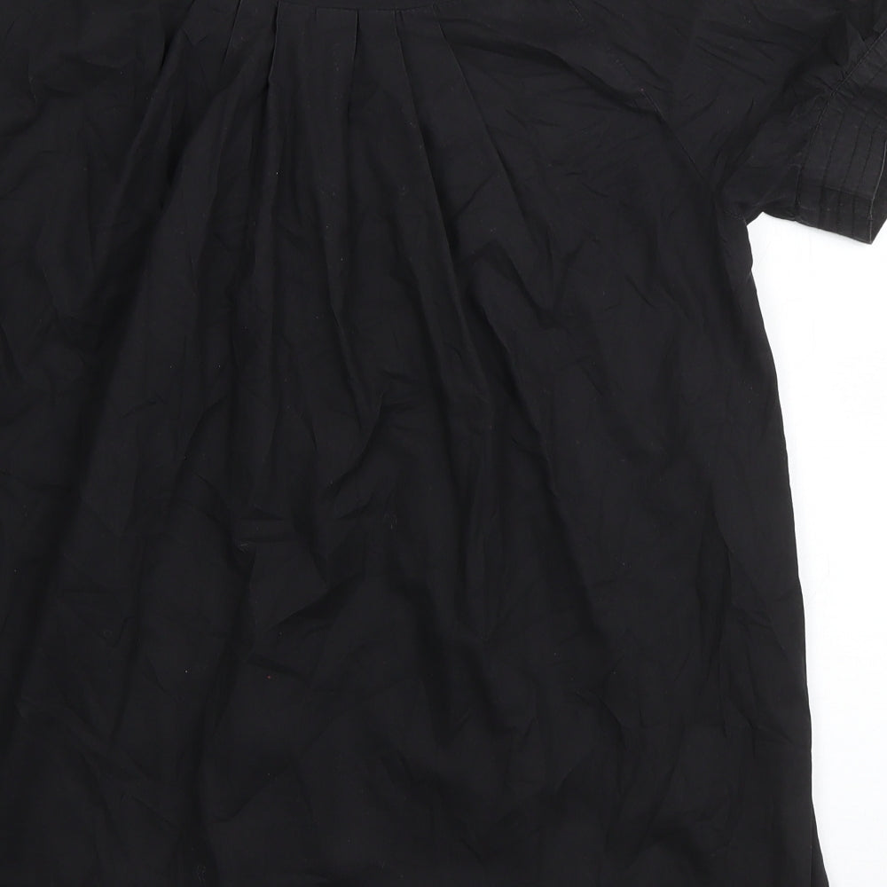 Womens UK Size 10 Miss Posh Black Basic Blouse