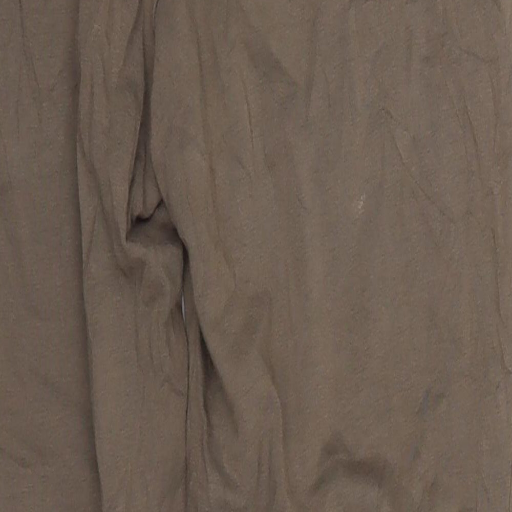 Sandwich Womens Brown Cotton Cropped Leggings Size M L24 in