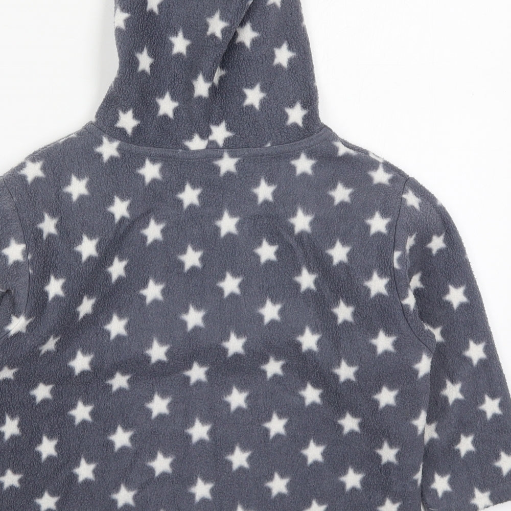 India Cymru Girls Grey Geometric Polyester Top Pyjama Top Size 5-6 Years Pullover - Stars