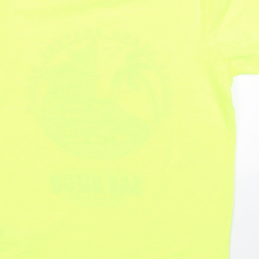 Primark Boys Yellow Polyester Basic T-Shirt Size 7-8 Years Crew Neck Pullover - Venice Beach San Diego