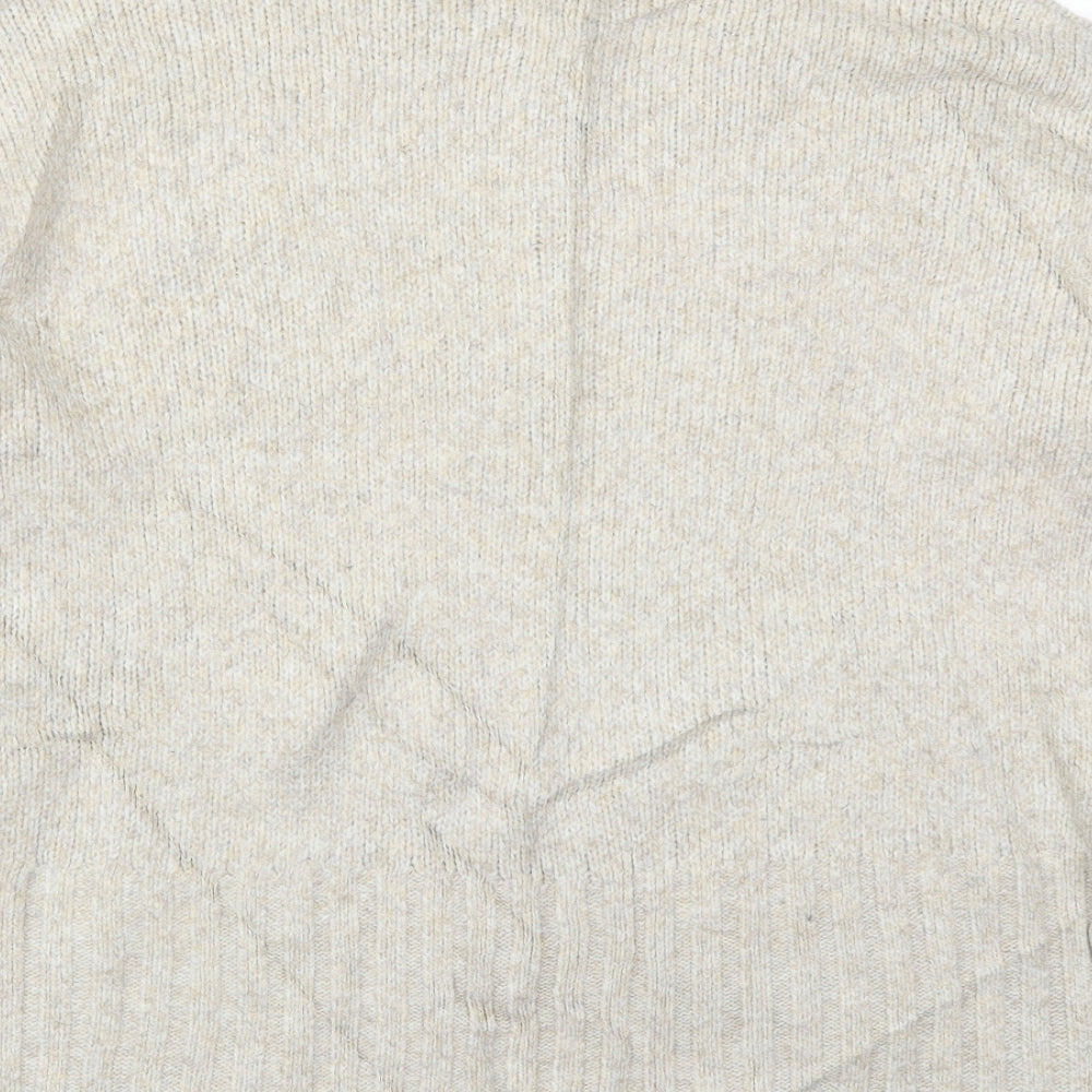 Womens UK Size M New Look Beige Pullover Jumper