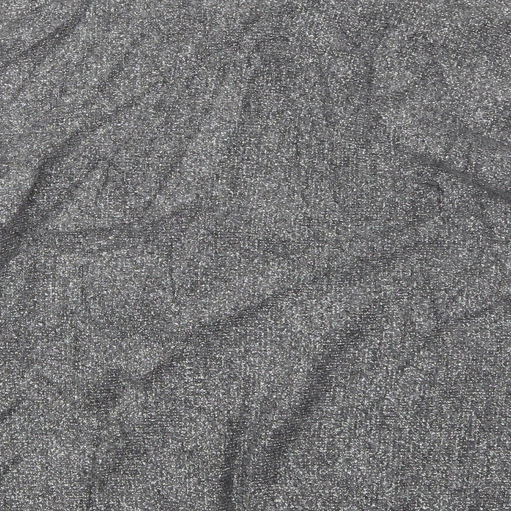 TU Womens Grey Round Neck Acrylic Pullover Jumper Size S