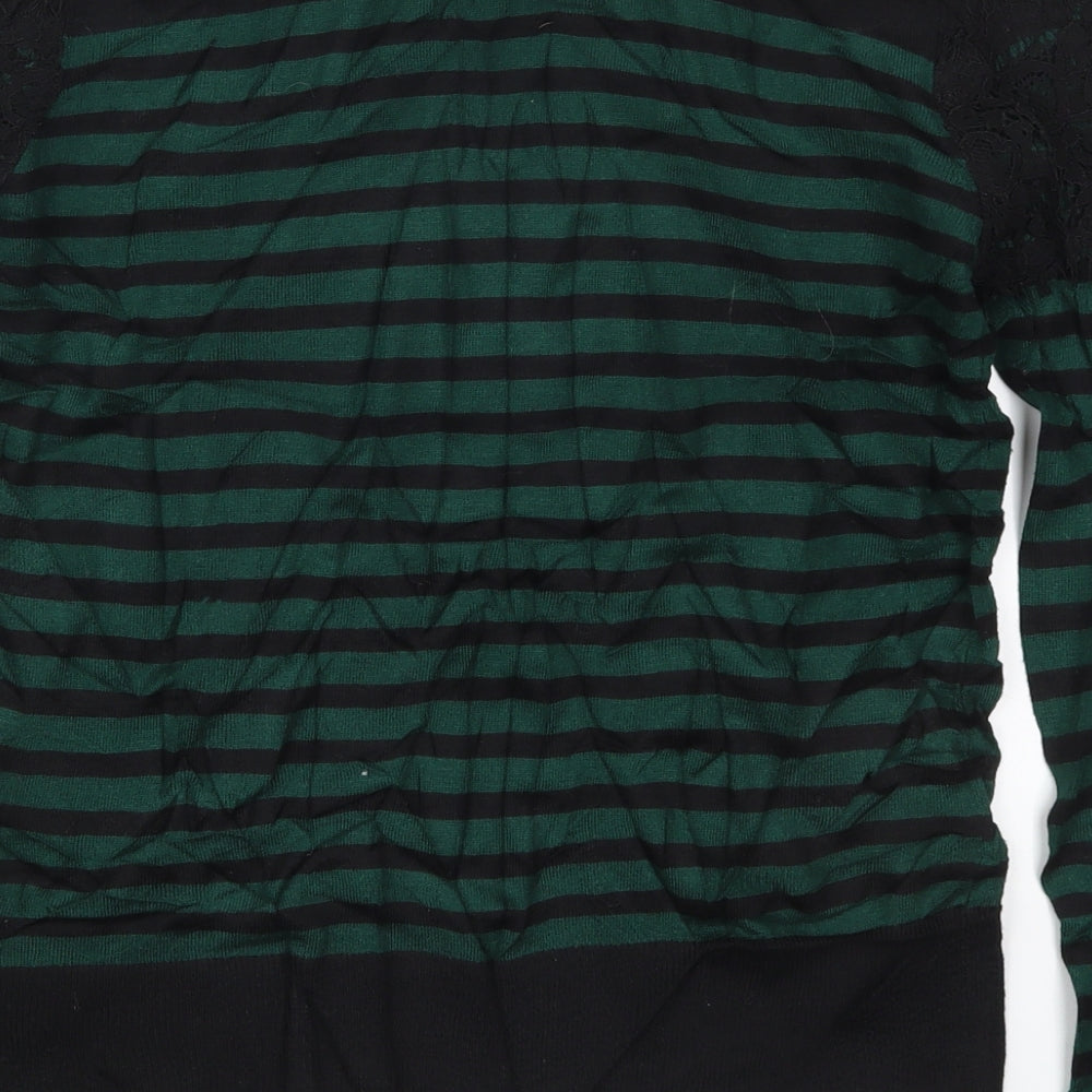 Womens UK Size 10 Warehouse Green Pullover Jumper