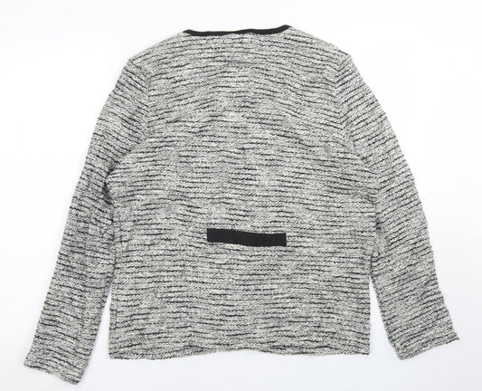 Womens UK Size M BM Collection Grey Cardigan Jumper