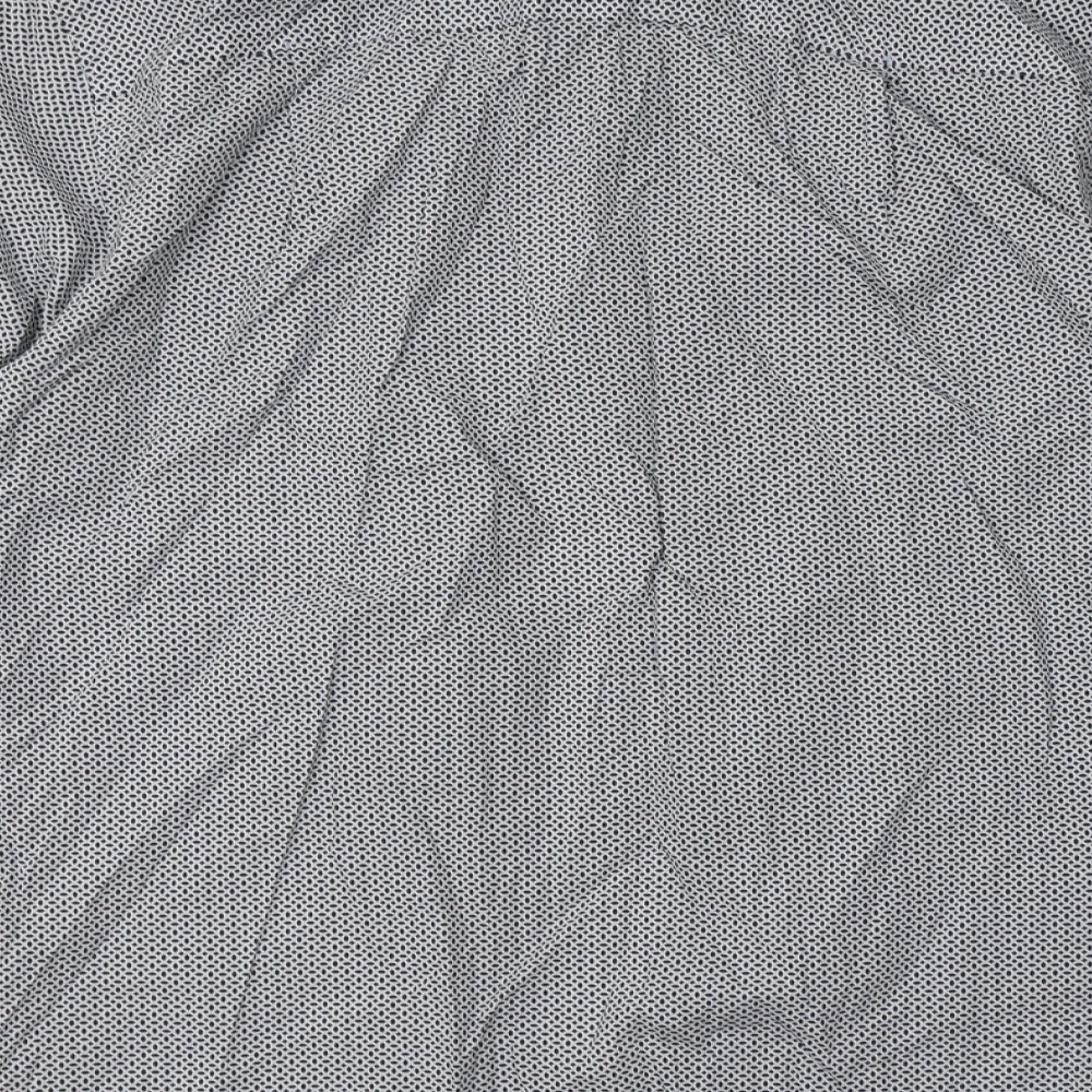 Mens UK Size M Debenhams Blue Button-Up Long Sleeve Casual Shirt