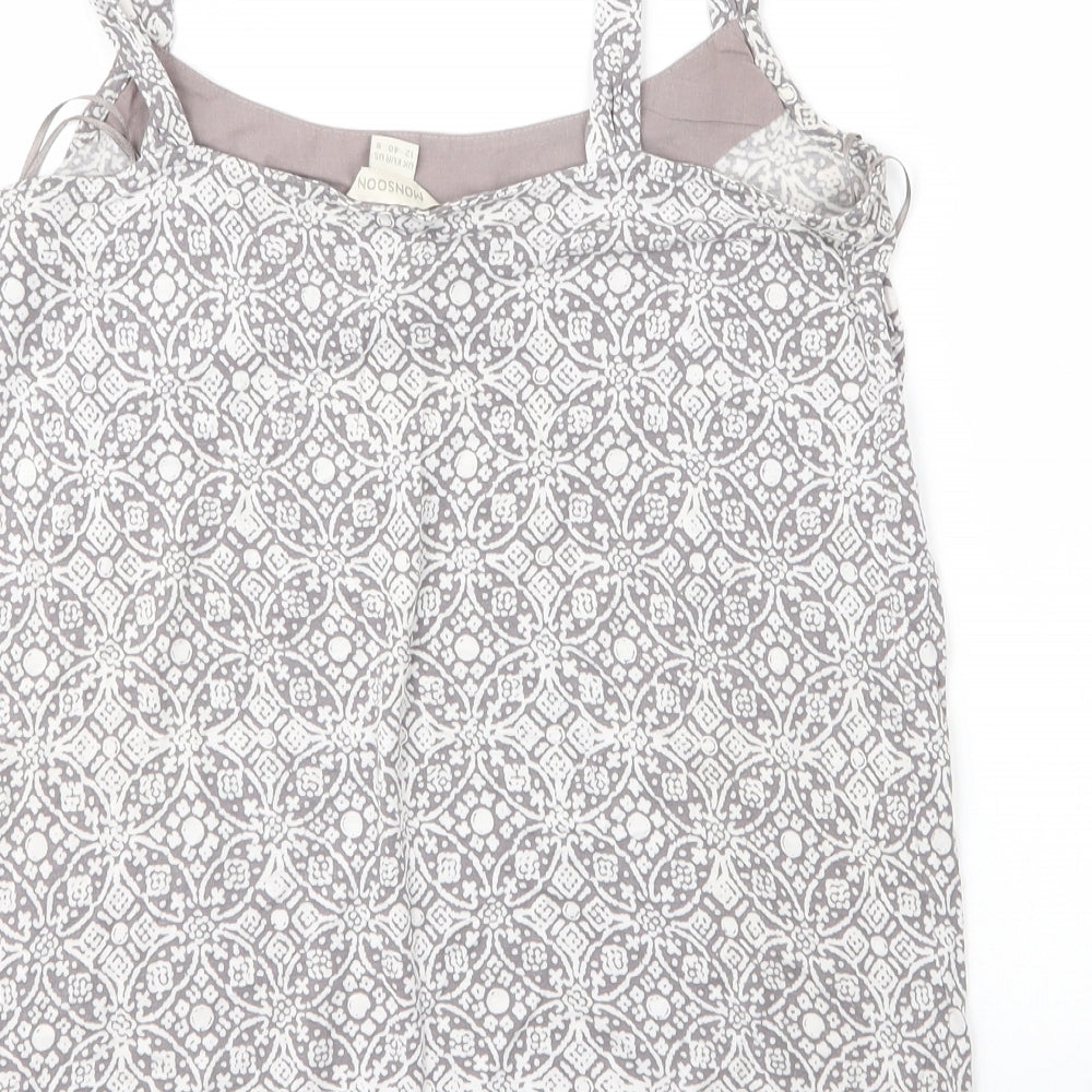 Womens UK Size 12 Monsoon Grey Camisole Blouse