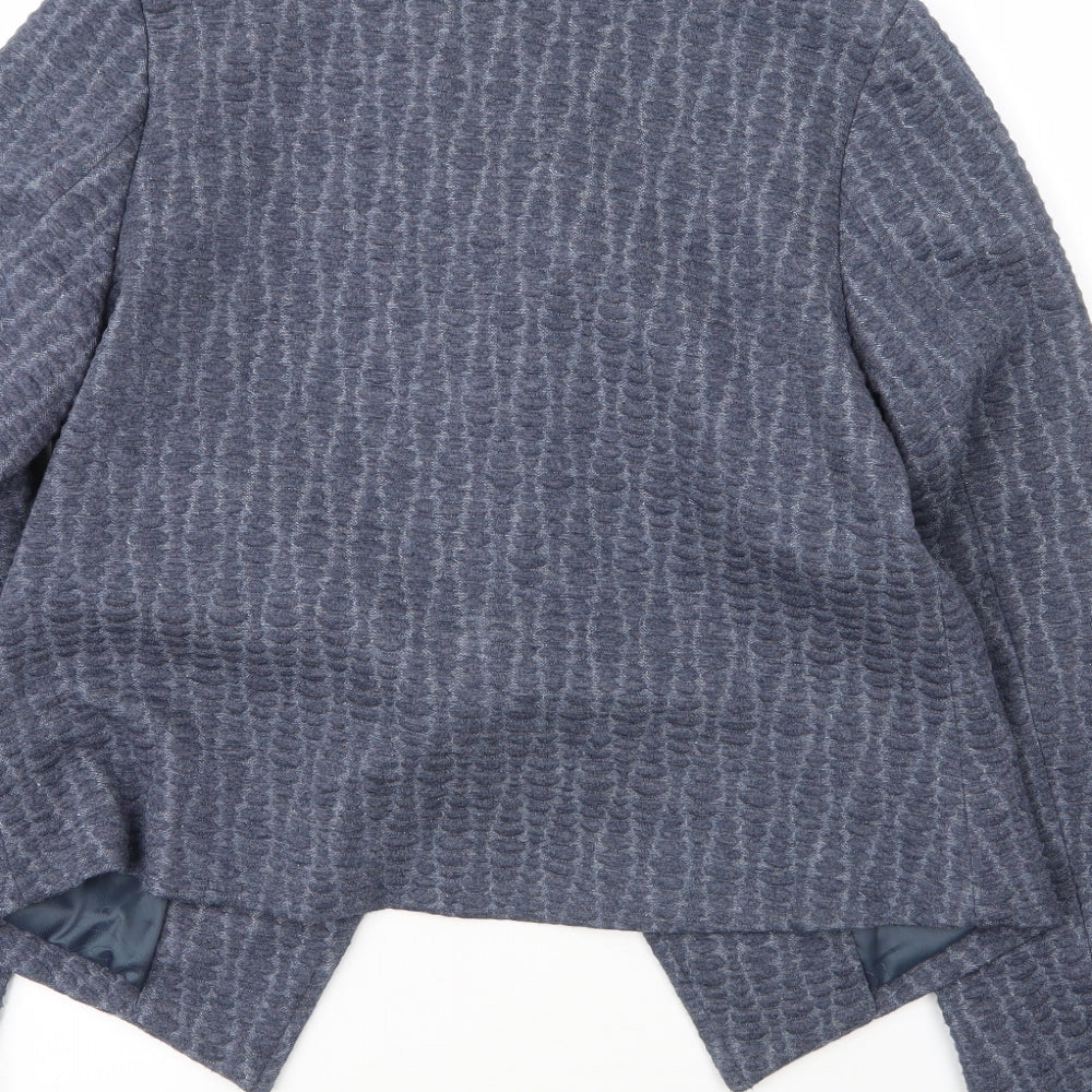 Debenhams Womens Blue Polyester Jacket Blazer Size 12