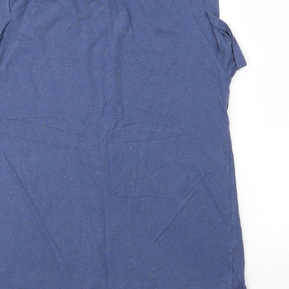 Womens UK Size 8 Topshop Blue Basic T-Shirt