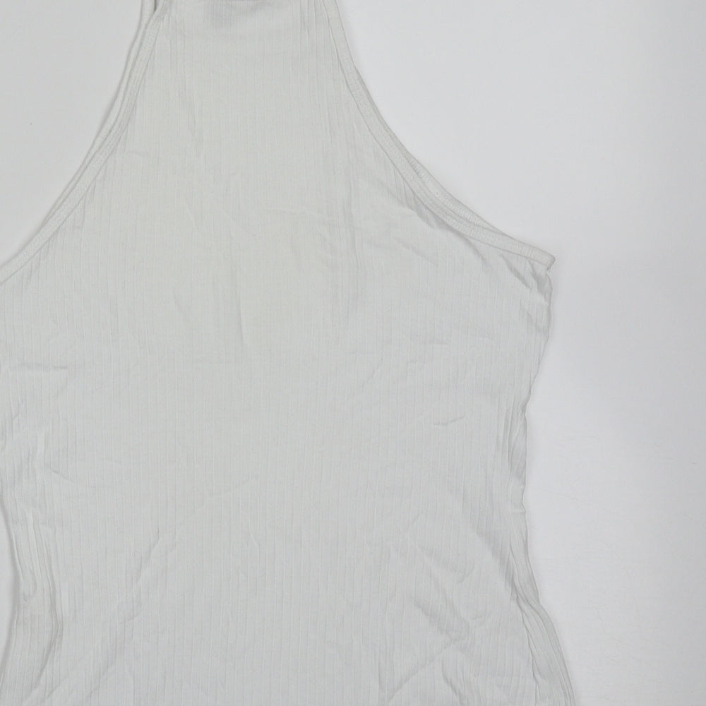 Womens UK Size 8 ASOS White Basic T-Shirt