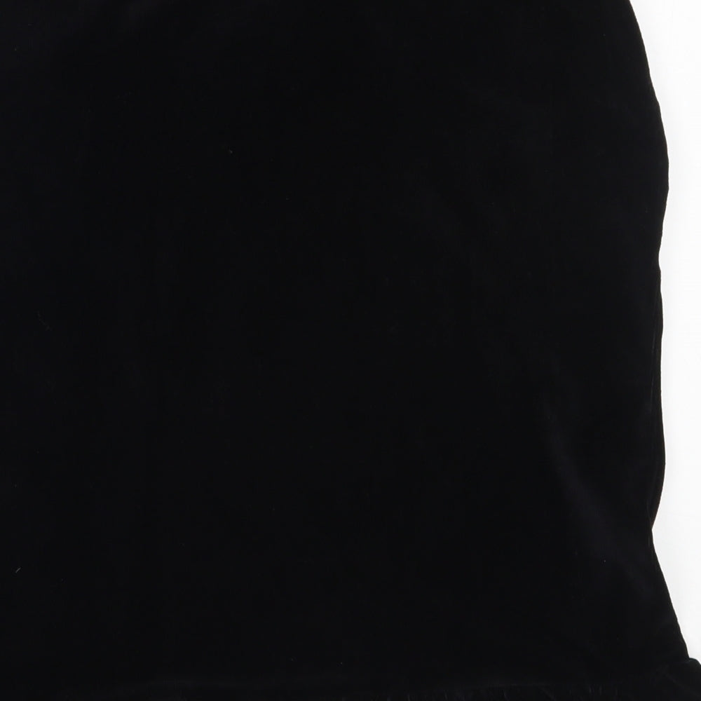 Brand and care label for Tu women’s black cotton straight & pencil skirt, size UK 10