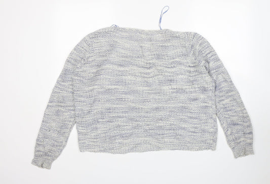 Womens UK Size L Papaya Blue Pullover Jumper