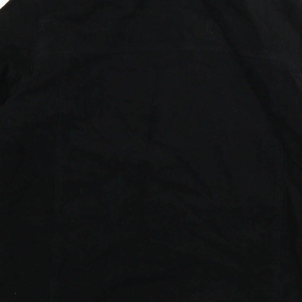 Mens UK Size L George Black Pea Coat