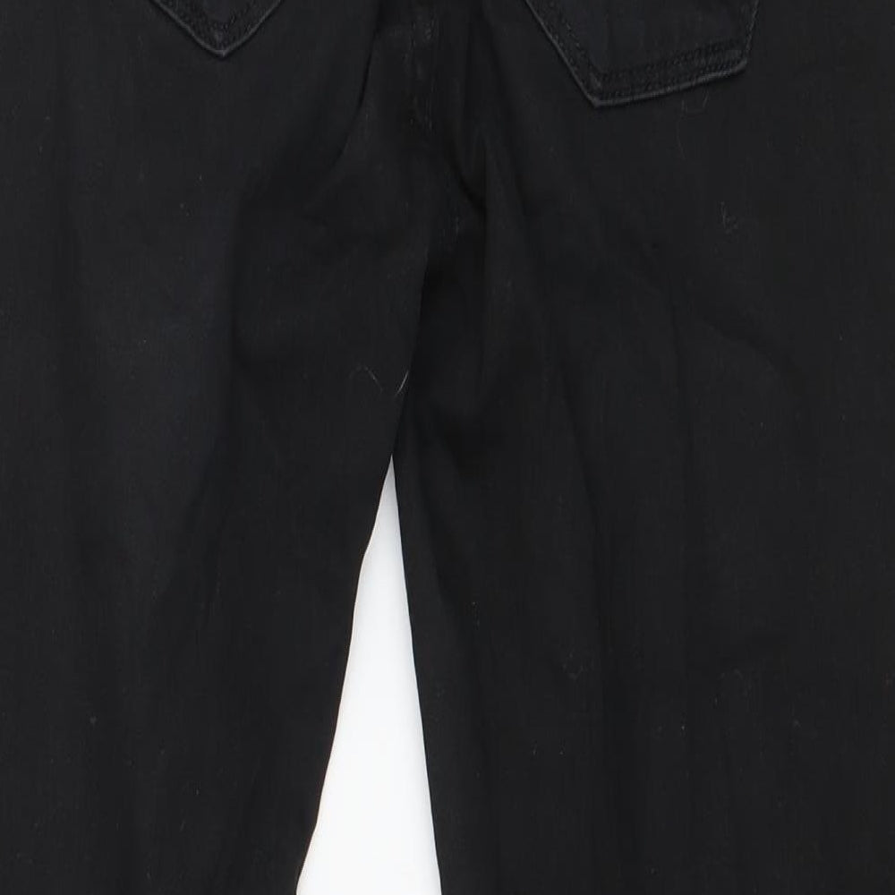 Denim & Co. Womens Black Cotton Skinny Jeans Size 12 L27 in Regular Button