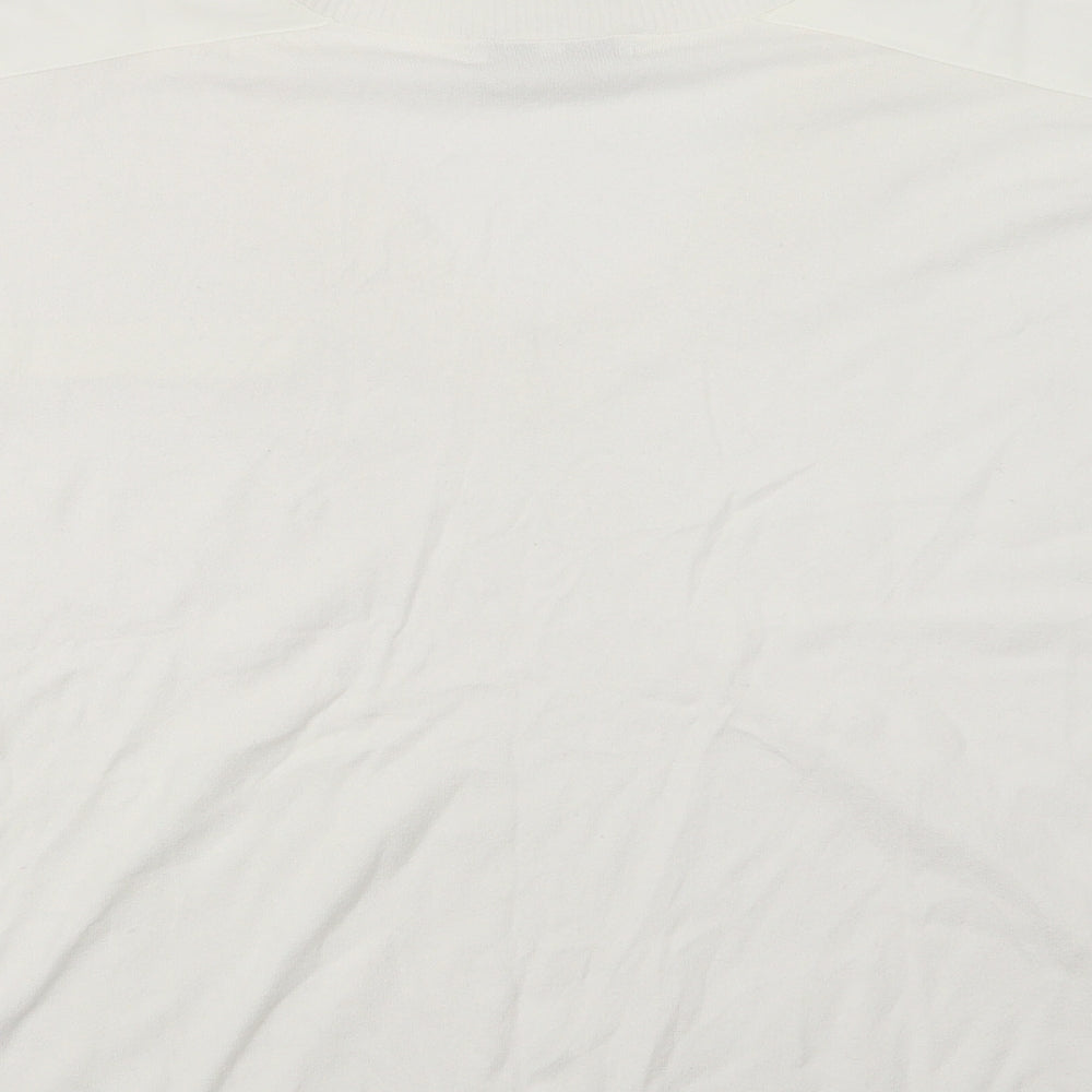 Womens UK Size L NEXT White Pullover Jumper