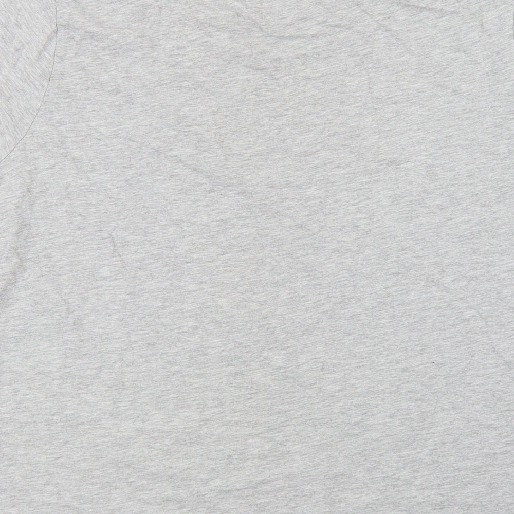 George Womens Grey Solid Cotton Top Pyjama Top Size 14 - Dream