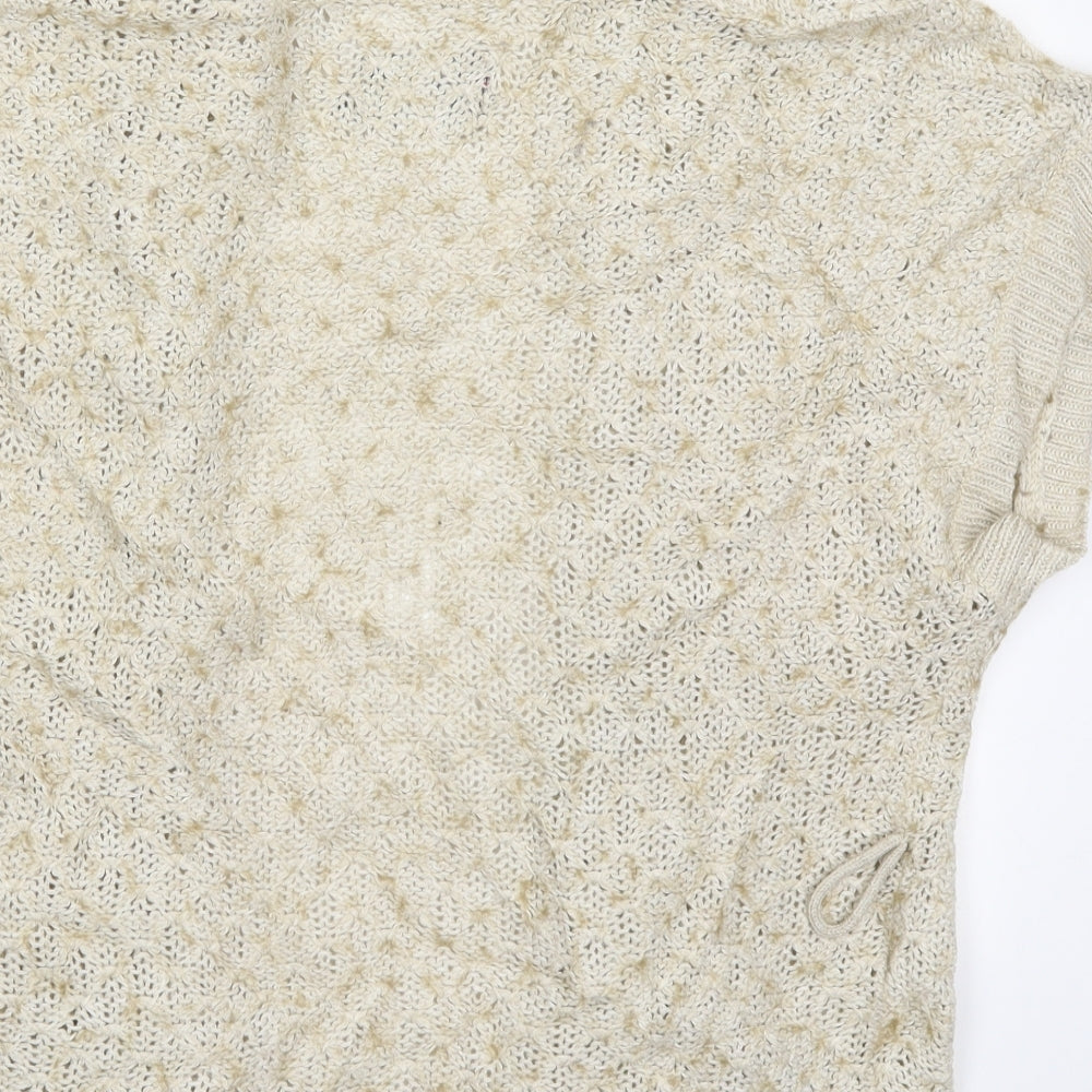 Womens UK Size L Mexx Beige Cardigan Jumper