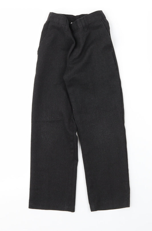 George Boys Grey Viscose Carpenter Trousers Size 5 Years L20 in Regular Zip