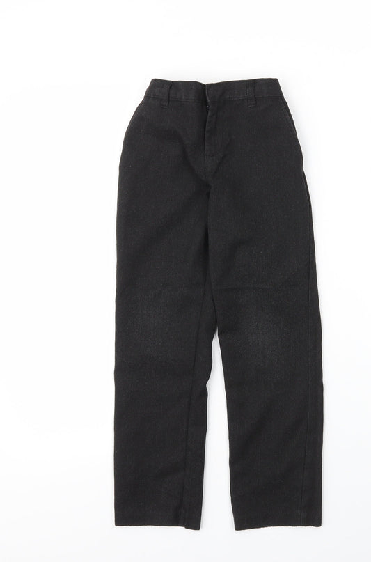 George Boys Grey Viscose Carpenter Trousers Size 6 Years L21 in Regular Zip