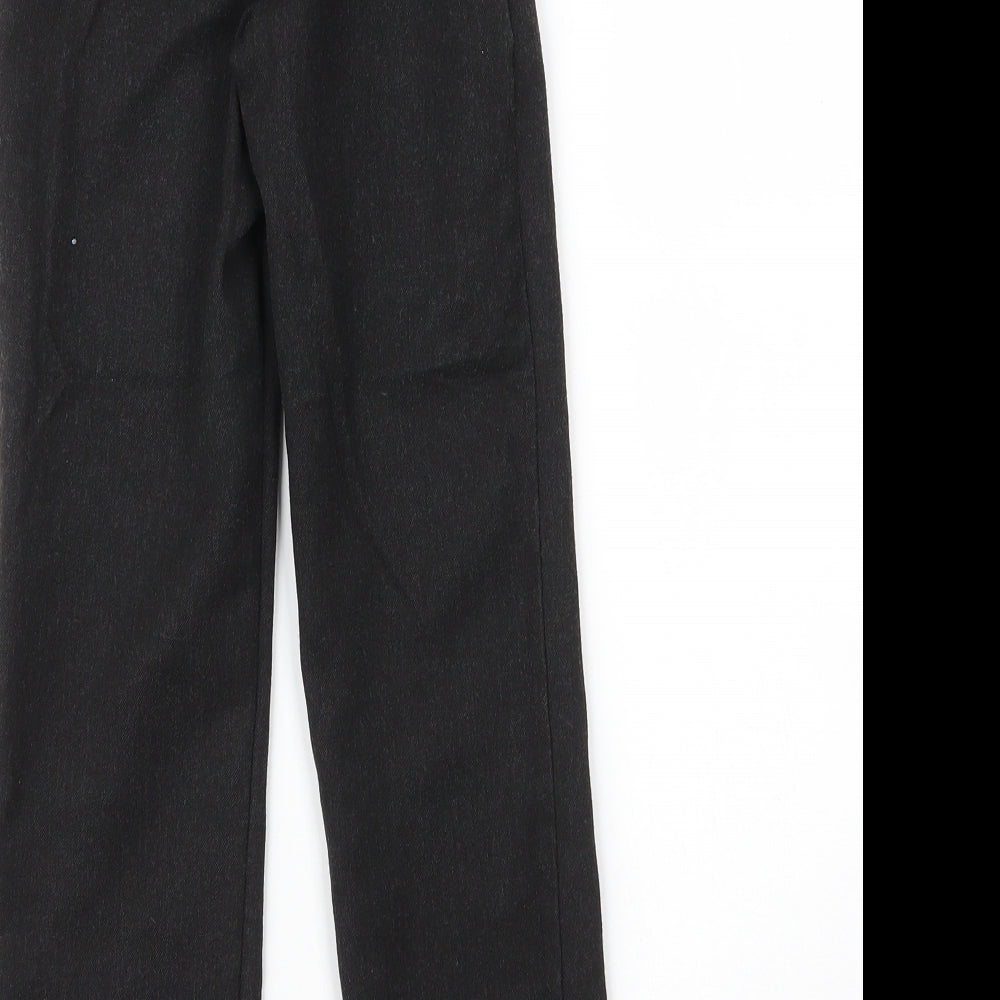 George Boys Grey Viscose Carpenter Trousers Size 6 Years L21 in Regular Zip