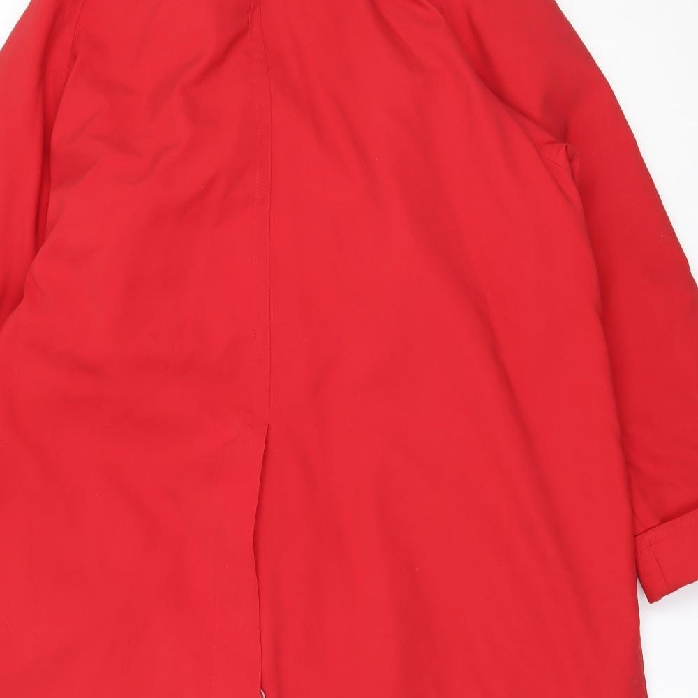 Womens UK Size 38 Canda Red Overcoat